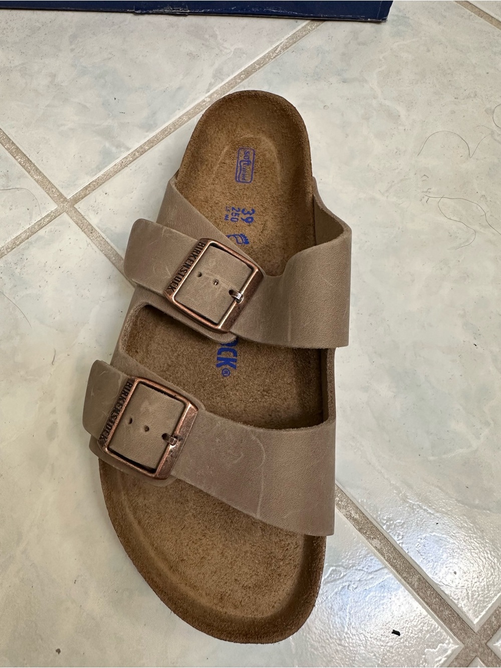 NWT Birkenstock Arizona Soft Footbed Tobacco Brown Oiled Leather Size 39 - Picture 3 of 16